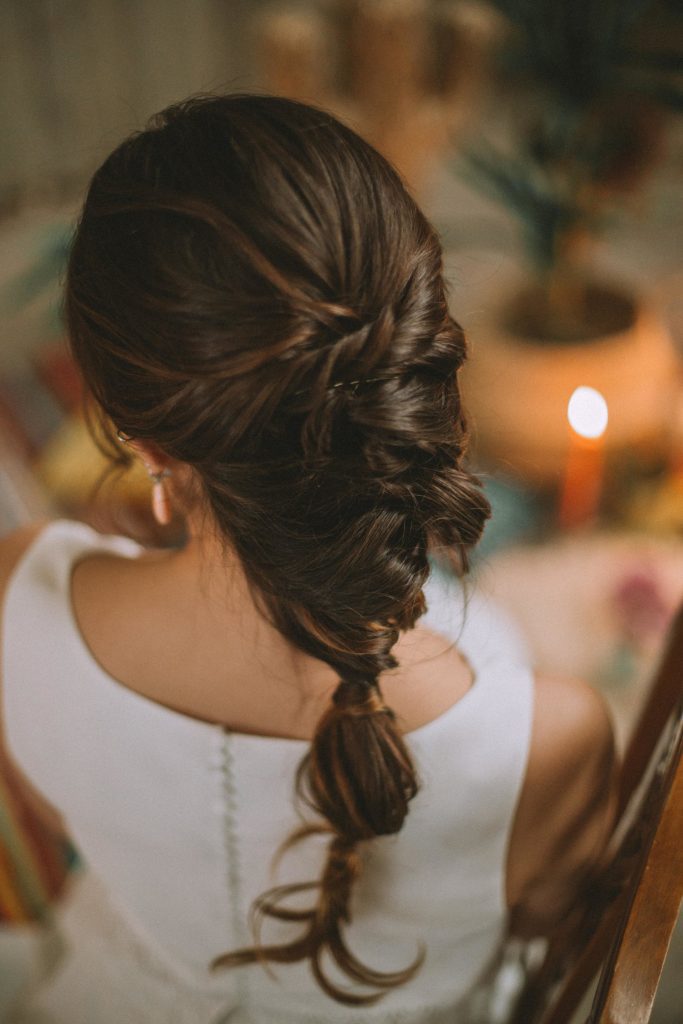 Hairstyle of the bride